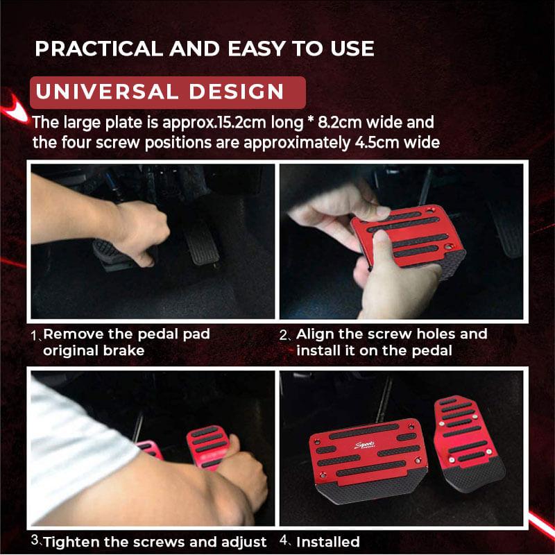 🥳2026 HOT SALE🥳💞50K+ SOLD! 🚗🛡️50% OFF! Car Anti-Skid Pedal – non-slip rubber strips boost grip, no-drill install. Prevents foot slipping for safer driving! 🔧💪