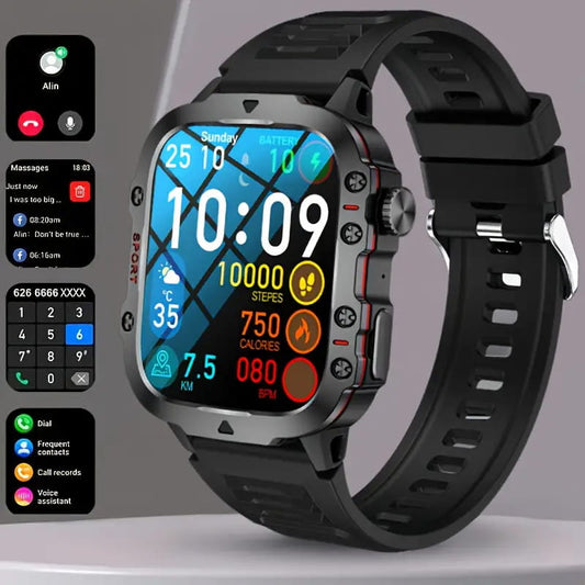 Montre Intelligente Robuste pour l'Extérieur - 100+ Modes Sportifs