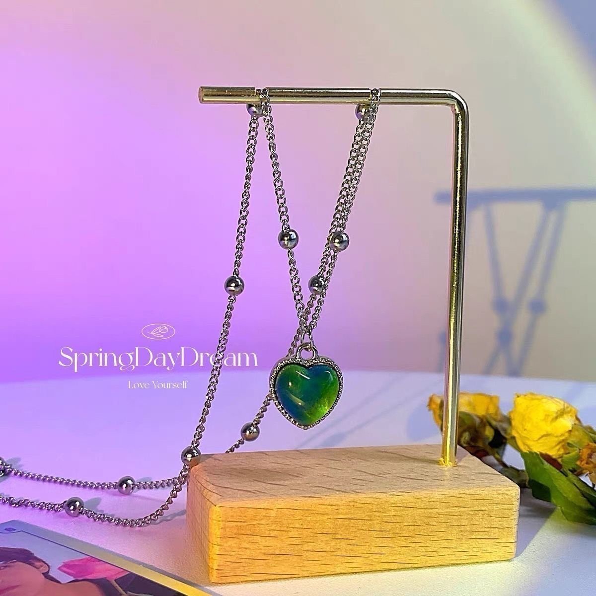🥳2026 HOT SALE🥳💞50K+ SOLD! 💖🌈 50% OFF! Colour-Changing Heart Jewellery – temperature-responsive copper pendant, 2-piece sets (bracelets/necklaces). A unique gift! 🎁✨