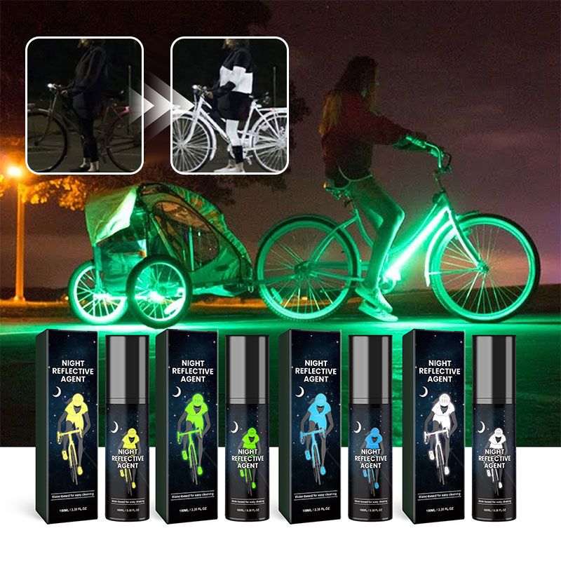 🥳2026 HOT SALE🥳💞50K+ SOLD!🚴💚 50% OFF! Multipurpose Reflective Spray – Long‑lasting, weatherproof. Perfect for cyclists, walkers & outdoor gear. Be seen, stay safe. 🏃‍♂️✨