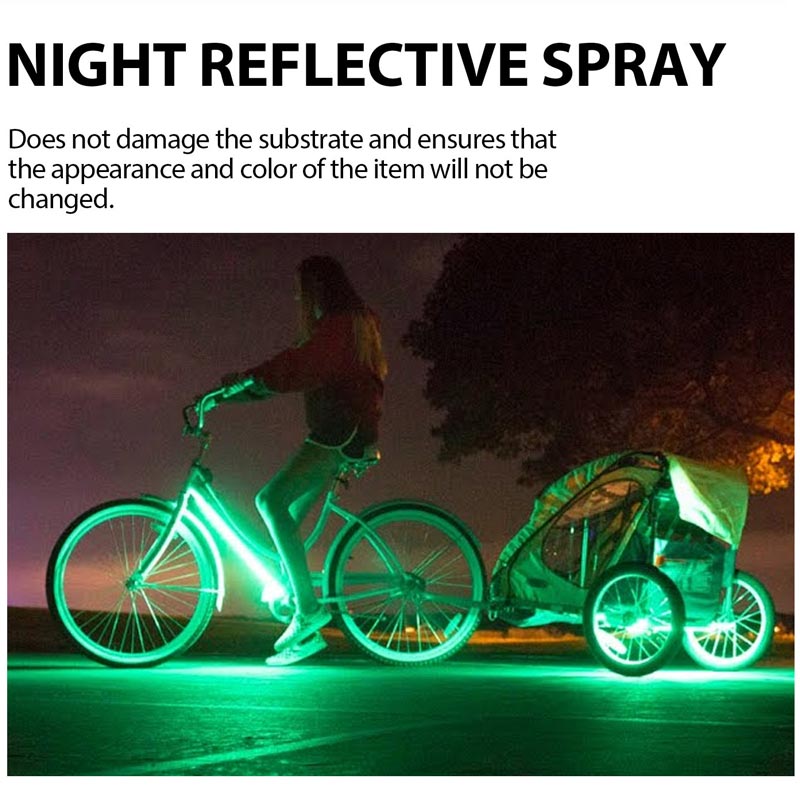 🥳2026 HOT SALE🥳💞50K+ SOLD!🚴💚 50% OFF! Multipurpose Reflective Spray – Long‑lasting, weatherproof. Perfect for cyclists, walkers & outdoor gear. Be seen, stay safe. 🏃‍♂️✨