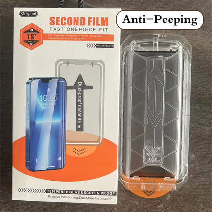 💥Hot Sale 50% OFF🔥4K HD/Anti-Peeping Tempered Glass Screen Protector with Auto Dust-elimination Installation for iPhone