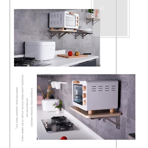 🥳2026 HOT SALE🥳💞50K+ SOLD!💥🛋️📚 Fold in a Second, Declutter Instantly! Multi-use Bracket for a Tidy Kitchen/Study 50% OFF🧱✨