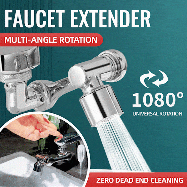 🥳2026 HOT SALE🥳💞50K+ SOLD!🚰🔄 50% OFF! Multifunctional Splash‑Proof Faucet Extender – 1080° rotation, dual modes (bubble/shower). Anti‑splash, perfect for kids & seniors. 💧✨