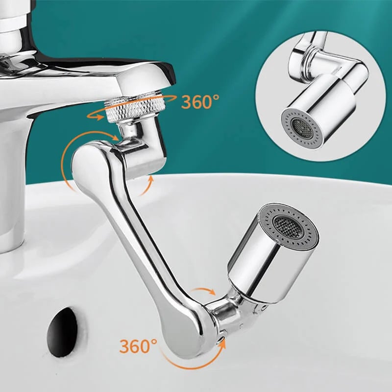 🥳2026 HOT SALE🥳💞50K+ SOLD!🚰🔄 50% OFF! Multifunctional Splash‑Proof Faucet Extender – 1080° rotation, dual modes (bubble/shower). Anti‑splash, perfect for kids & seniors. 💧✨