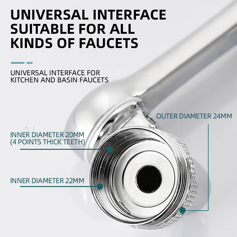 🥳2026 HOT SALE🥳💞50K+ SOLD!🚰🔄 50% OFF! Multifunctional Splash‑Proof Faucet Extender – 1080° rotation, dual modes (bubble/shower). Anti‑splash, perfect for kids & seniors. 💧✨