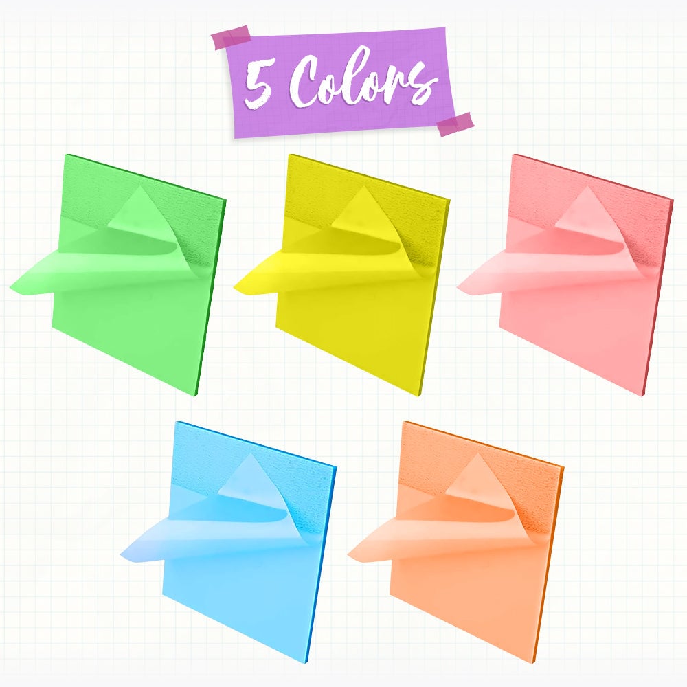 Transparent Sticky Notes（50 Sheets）
