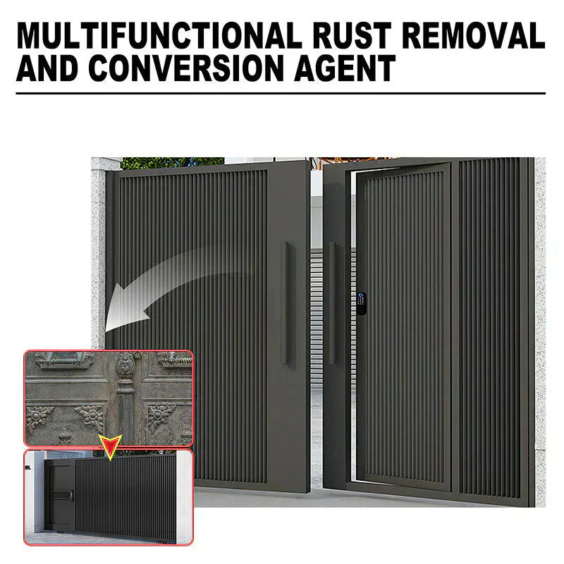 🥳2026 HOT SALE🥳💞50K+ SOLD!👴⚙️ 50% OFF! Multifunctional Rust Converter – Brush it on, rust is gone. Primer-ready finish. Perfect for cars, fences & outdoor furniture. 🌧️🔩