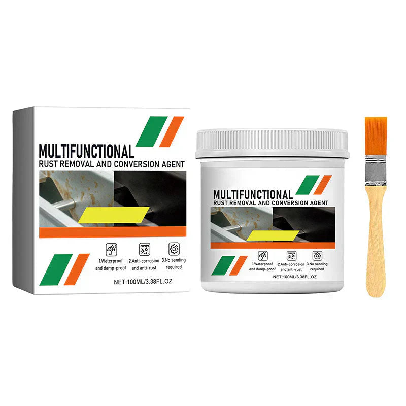 🥳2026 HOT SALE🥳💞50K+ SOLD!👴⚙️ 50% OFF! Multifunctional Rust Converter – Brush it on, rust is gone. Primer-ready finish. Perfect for cars, fences & outdoor furniture. 🌧️🔩