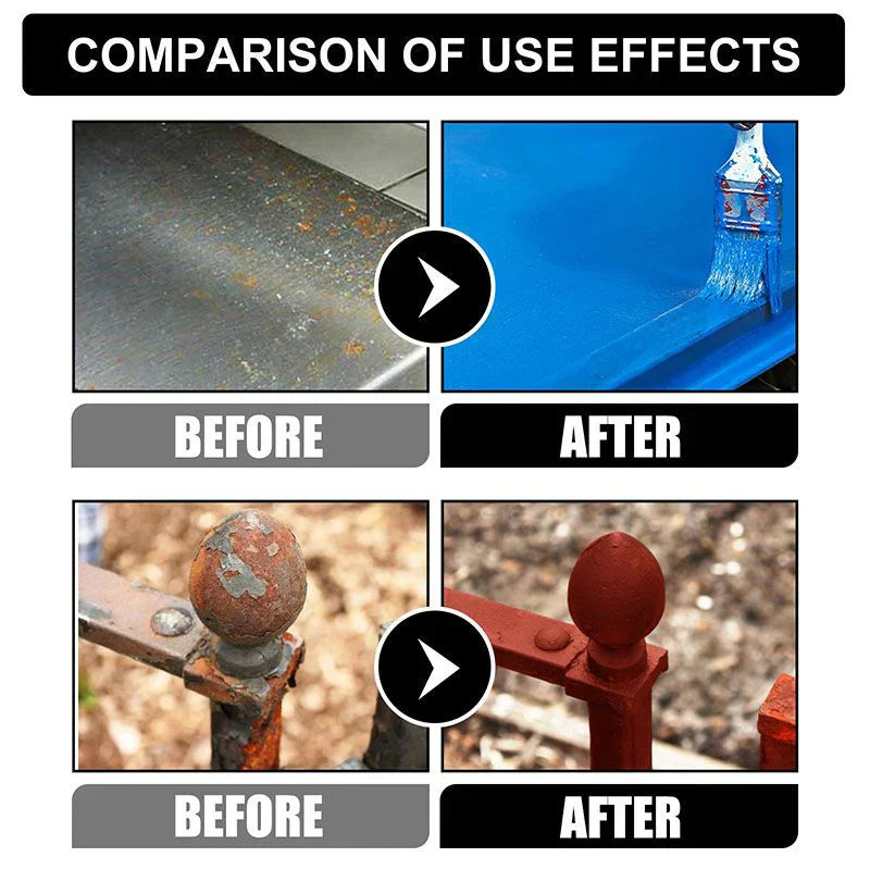 🥳2026 HOT SALE🥳💞50K+ SOLD!👴⚙️ 50% OFF! Multifunctional Rust Converter – Brush it on, rust is gone. Primer-ready finish. Perfect for cars, fences & outdoor furniture. 🌧️🔩