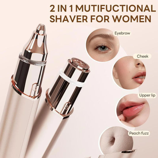 🥳2026 HOT SALE🥳💞50K+ SOLD!⏰💖 50% OFF! 2‑in‑1 Facial Hair Remover – Gentle, painless & precise. Ergonomic blade, LED light. Smooth skin instantly. ✨🌸