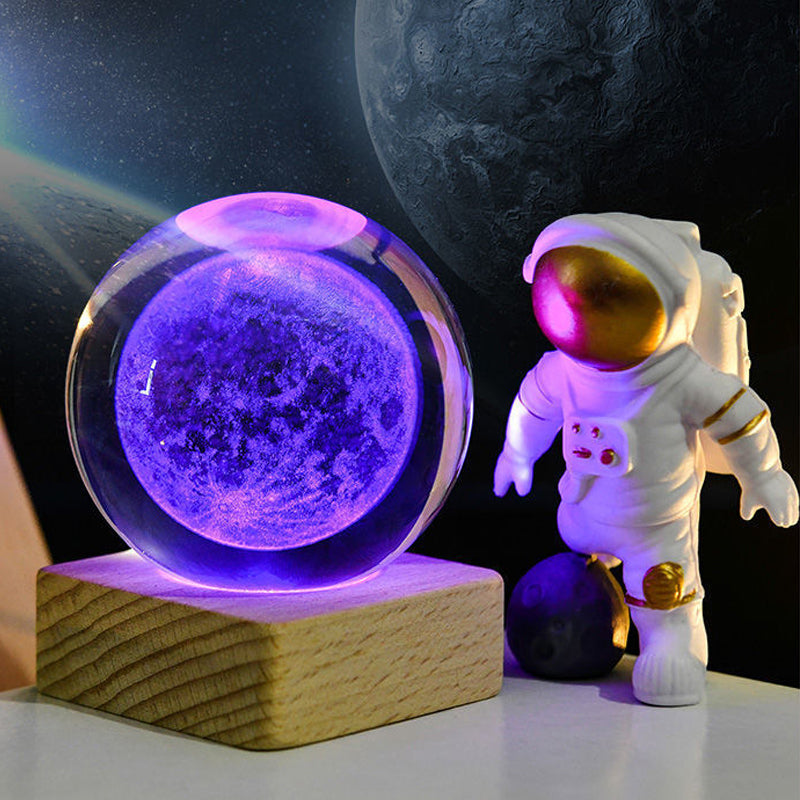 🥳2026 HOT SALE🥳💞50K+ SOLD!💫🌌 Bring the Galaxy into Your Room. 3D Crystal Ball Night Light – 50% OFF! ✨🌙