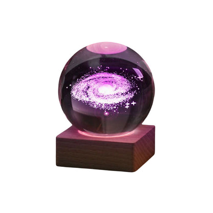 🥳2026 HOT SALE🥳💞50K+ SOLD!💫🌌 Bring the Galaxy into Your Room. 3D Crystal Ball Night Light – 50% OFF! ✨🌙