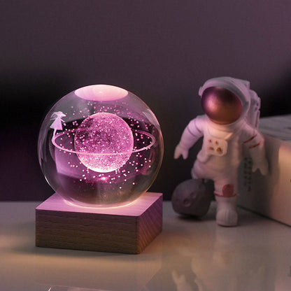 🥳2026 HOT SALE🥳💞50K+ SOLD!💫🌌 Bring the Galaxy into Your Room. 3D Crystal Ball Night Light – 50% OFF! ✨🌙