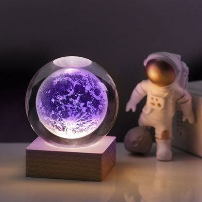 🥳2026 HOT SALE🥳💞50K+ SOLD!💫🌌 Bring the Galaxy into Your Room. 3D Crystal Ball Night Light – 50% OFF! ✨🌙