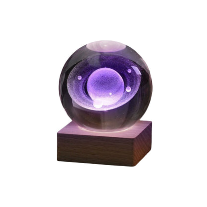 🥳2026 HOT SALE🥳💞50K+ SOLD!💫🌌 Bring the Galaxy into Your Room. 3D Crystal Ball Night Light – 50% OFF! ✨🌙