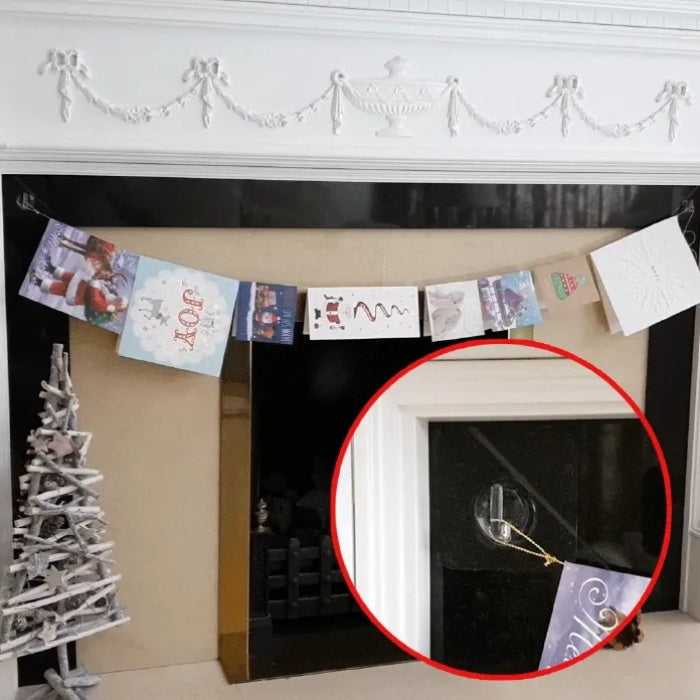 🥳2026 HOT SALE🥳💞50K+ SOLD!🎄🪝 50% OFF! Damage‑Free Hooks – Holds up to 2kg, no nails, no residue. Reuse year after year. Perfect for Christmas & beyond! 🏠✨