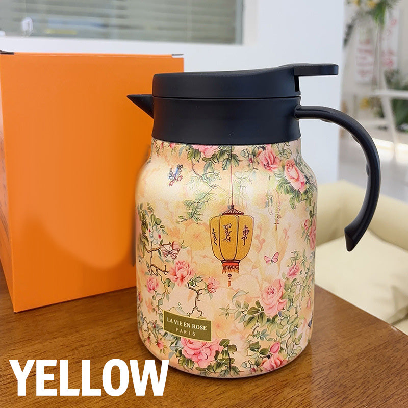 🥳2026 HOT SALE🥳💞50K+ SOLD!🌿🍵 Flash Sale 50% Off! Insulated Teapot with Strainer – Brew whole leaf tea freely. Stays hot for hours, pours perfectly. Your quiet moment companion. 🍂☕