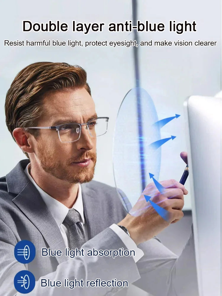 🥳2026 HOT SALE🥳💞50K+ SOLD!💥🌙🔵 50% OFF! Lightweight Anti-Blue Reading Glasses – Protects eyes from screen glare. Ultra light frame, no pressure. Ideal for seniors who love reading or browsing. 🕊️✨