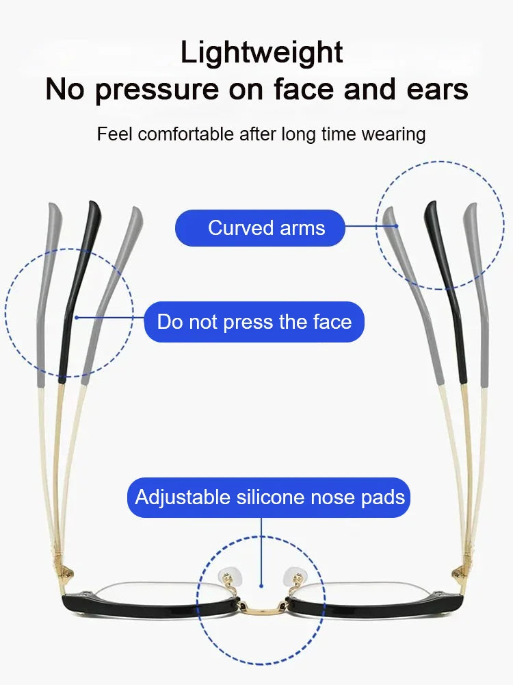 🥳2026 HOT SALE🥳💞50K+ SOLD!💥🌙🔵 50% OFF! Lightweight Anti-Blue Reading Glasses – Protects eyes from screen glare. Ultra light frame, no pressure. Ideal for seniors who love reading or browsing. 🕊️✨