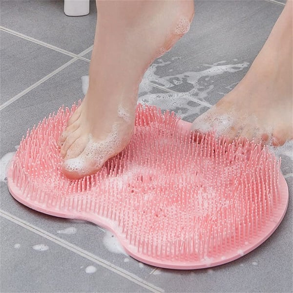 🥳2026 HOT SALE🥳💞50K+ SOLD! 🛁🦶 50% OFF! Shower Foot & Back Scrubber Massage Pad – 500+ soft rubber bristles, strong suction cup bottom. Cleans & massages feet, back & hard-to-reach areas – a shower essential! 🧼✨