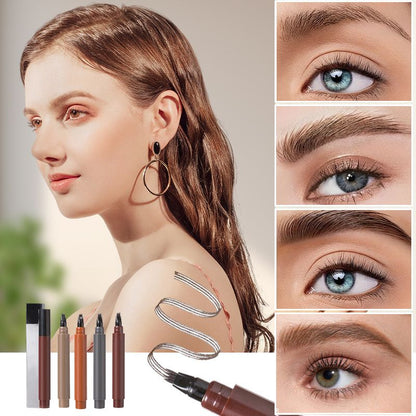 🥳2026 HOT SALE🥳💞50K+ SOLD! Waterproof 4-in-1 Beard & Eyebrow Pen - Lasting & Smudge-Free💄✨