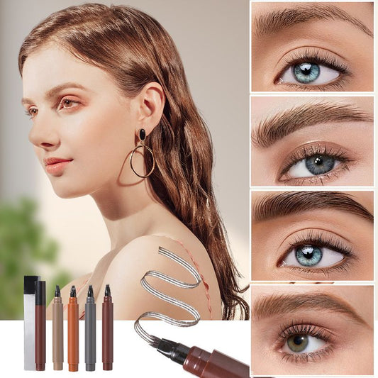🥳2026 HOT SALE🥳💞50K+ SOLD! Waterproof 4-in-1 Beard & Eyebrow Pen - Lasting & Smudge-Free💄✨