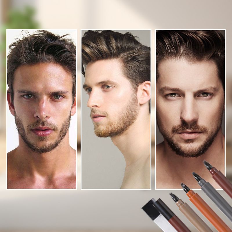 🥳2026 HOT SALE🥳💞50K+ SOLD! Waterproof 4-in-1 Beard & Eyebrow Pen - Lasting & Smudge-Free💄✨