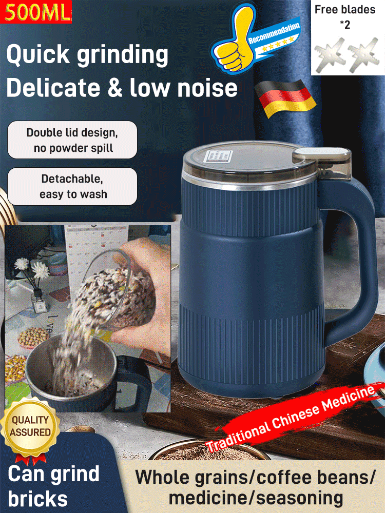 🥳2026 HOT SALE🥳💞50K+ SOLD!🌶️🍚  50% OFF! Powerful Electric Grinder Cup – Crushes nuts, beans & coffee fast. Easy to use & clean. A handy tool for any kitchen. 🥜🔋