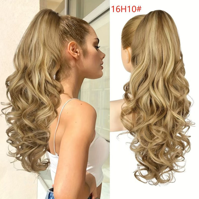 🥳2026 HOT SALE🥳💞50K+ SOLD!💜✨ 50% OFF! Clip-on Wavy Ponytail Extension – Natural big waves, tangle‑free & heat‑resistant. Instant volume in seconds! 🦚🎀