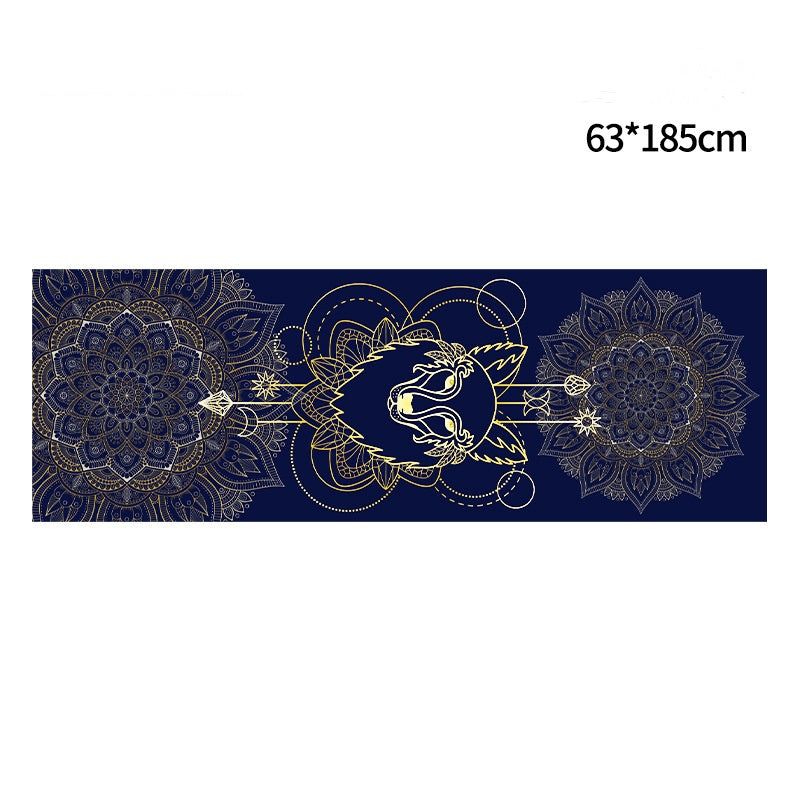 Stylish Printed Non-Slip Yoga Towel
