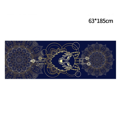 Stylish Printed Non-Slip Yoga Towel