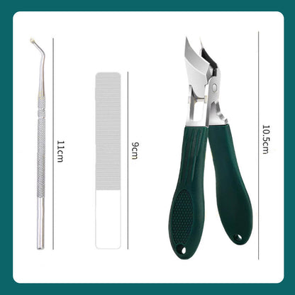 🥳2026 HOT SALE🥳💞50K+ SOLD!💥Anti-Splash 25° Slant Edge Nail Clipper 3-Piece Set