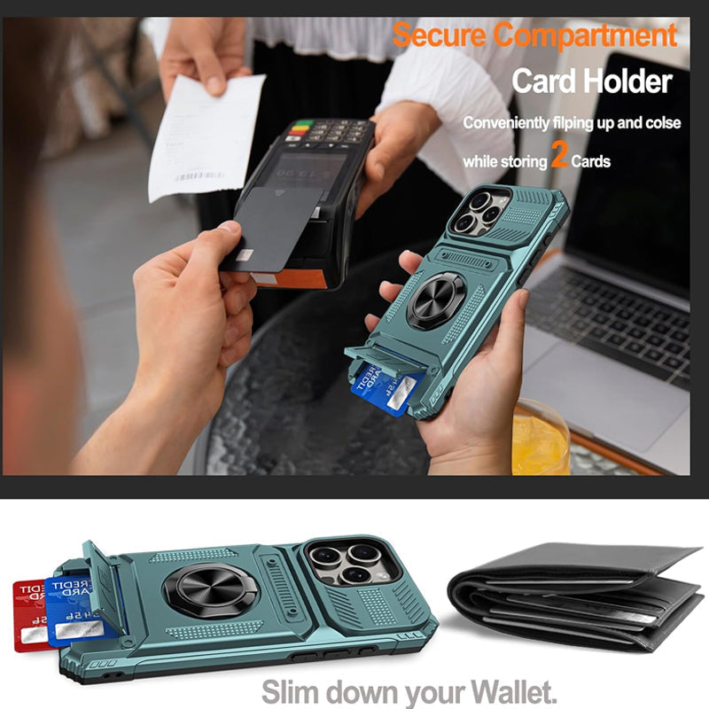 🥳2026 HOT SALE🥳💞50K+ SOLD! 📱💳 50% OFF! Magnetic Phone Case with Card Holder – built-in slot holds ID & bank cards, so you never leave home without them. No more rummaging through bags – cards stay with your phone, always! 🛡️✨
