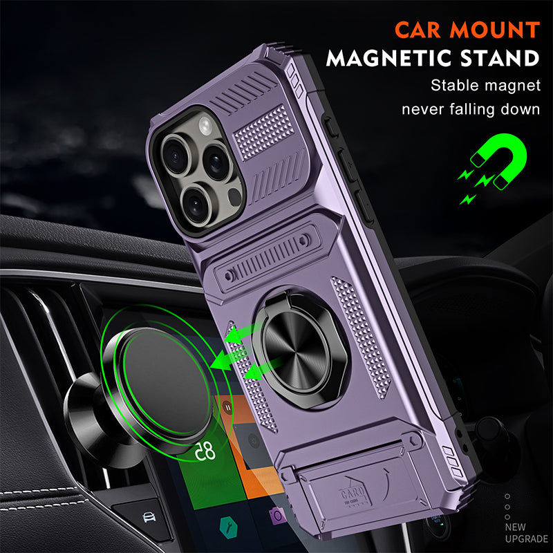 🥳2026 HOT SALE🥳💞50K+ SOLD! 📱💳 50% OFF! Magnetic Phone Case with Card Holder – built-in slot holds ID & bank cards, so you never leave home without them. No more rummaging through bags – cards stay with your phone, always! 🛡️✨
