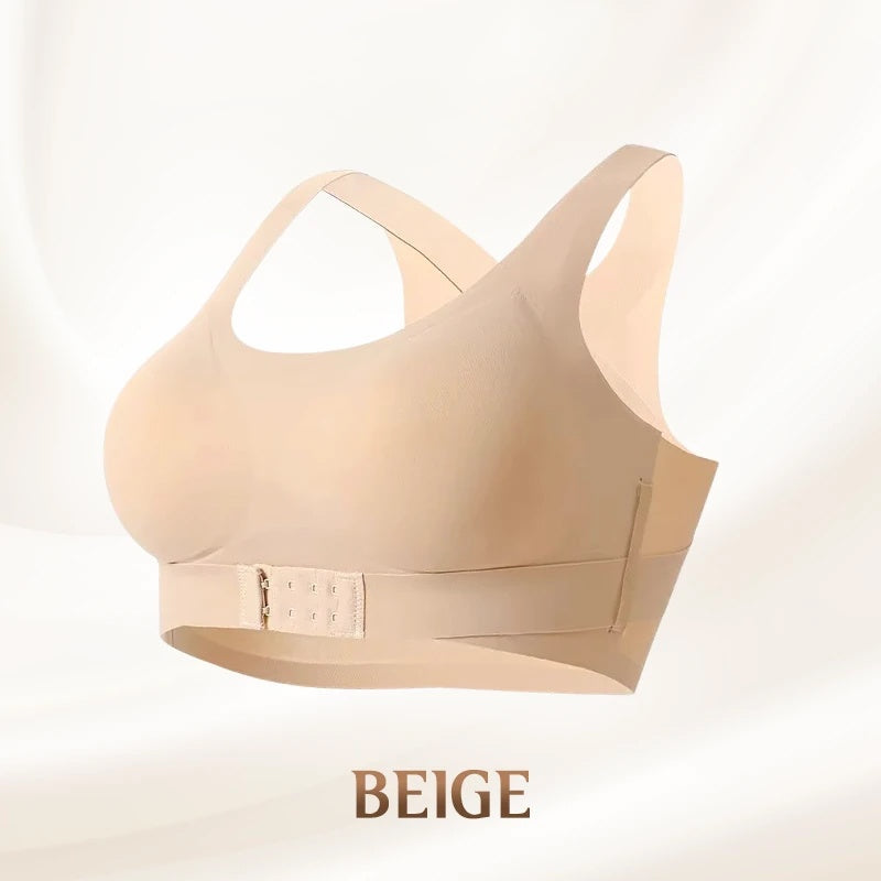 🥳2026 HOT SALE🥳💞50K+ SOLD!💕🦋50%OFF! Wireless Posture Bra – Front closure, easy on/off. Crisscross back gently straightens posture. Double U-lift for natural fullness. Wide wings smooth side bulges. All-day cloud-soft comfort. 👙✨