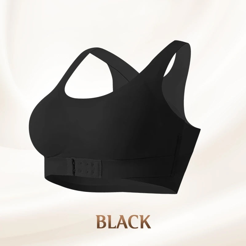 🥳2026 HOT SALE🥳💞50K+ SOLD!💕🦋50%OFF! Wireless Posture Bra – Front closure, easy on/off. Crisscross back gently straightens posture. Double U-lift for natural fullness. Wide wings smooth side bulges. All-day cloud-soft comfort. 👙✨
