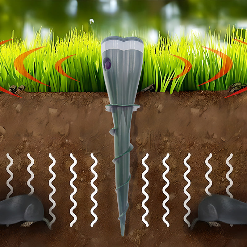 🥳2026 HOT SALE🥳💞50K+ SOLD!🌱🚫 50% OFF! Waterproof Solar Mole Deterrent – No toxic baits, just safe vibrations. Protects lawns & flowerbeds. A peaceful garden starts here. 🏡✨