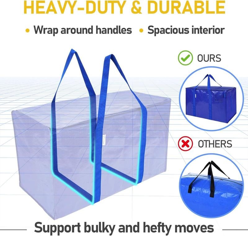 🏠✈️ 1 Bag for Storage & Travel! Multi-Use Thickened Moving Bag Half Price Hot Sale📦🚚