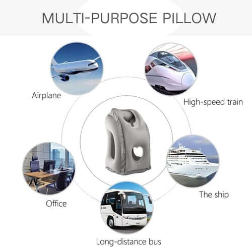 🥳2026 HOT SALE🥳💞50K+ SOLD! 🧳💤 50% OFF! Inflatable Travel Pillow – 360° neck support, soft PVC flocking, easy inflate/deflate. Sleep comfortably on planes, trains & office naps! ✈️✅