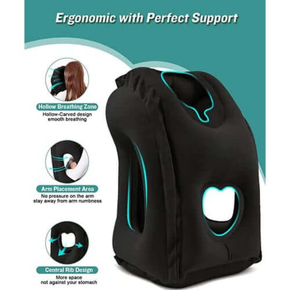 🥳2026 HOT SALE🥳💞50K+ SOLD! 🧳💤 50% OFF! Inflatable Travel Pillow – 360° neck support, soft PVC flocking, easy inflate/deflate. Sleep comfortably on planes, trains & office naps! ✈️✅