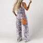 🥳2026 HOT SALE🥳💞50K+ SOLD!🌼🎨 50% OFF! Women‘s Casual Print Sleeveless Jumpsuit – Elastic smocked bust, comfy fit. Wide-leg & side pockets. Lightweight & breathable. Perfect for summer days out. 🌸🦋