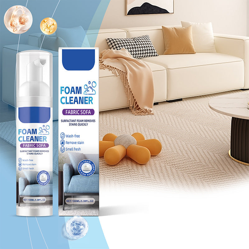 🥳2026 HOT SALE🥳💞50K+ SOLD! 🛋️✨ 50% OFF! Powerful Fabric Sofa Foam Cleaner – Lifts stains & embedded dirt without scrubbing. No residue, no rinsing – gentle yet powerful! 🧼💨
