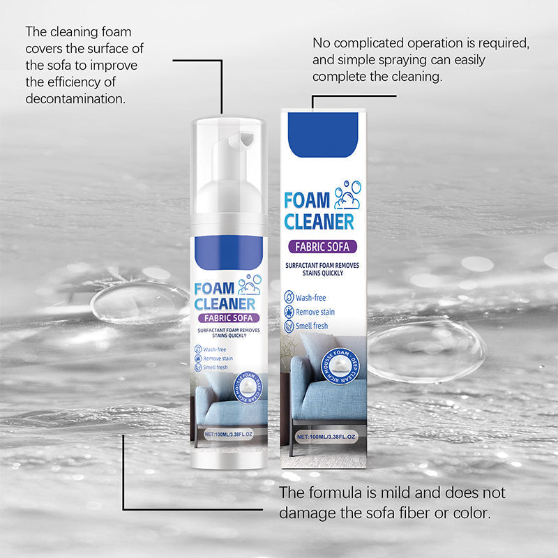 🥳2026 HOT SALE🥳💞50K+ SOLD! 🛋️✨ 50% OFF! Powerful Fabric Sofa Foam Cleaner – Lifts stains & embedded dirt without scrubbing. No residue, no rinsing – gentle yet powerful! 🧼💨
