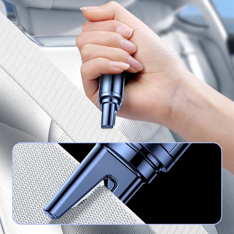 🥳2026 HOT SALE🥳💞50K+ SOLD! 🚙🛡️ 50% OFF! Emergency Car Window Breaker & Seatbelt Cutter – 2-in-1 escape tool. Tungsten steel head shatters glass, hidden cutter slices belts. Compact keychain size for every car! 🔨✅