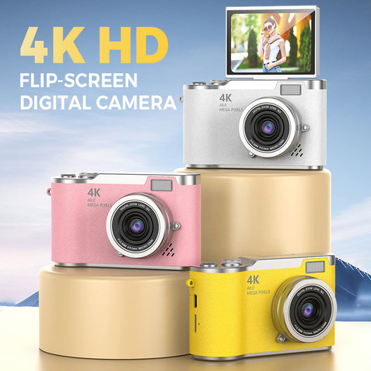 🥳2026 HOT SALE🥳💞50K+ SOLD!🎁💝 50% OFF! 4K Digital Camera with Flip Screen – Share clear photos with friends & family. Easy zoom, long battery life. A thoughtful gift for seniors. 🖼️🕊️