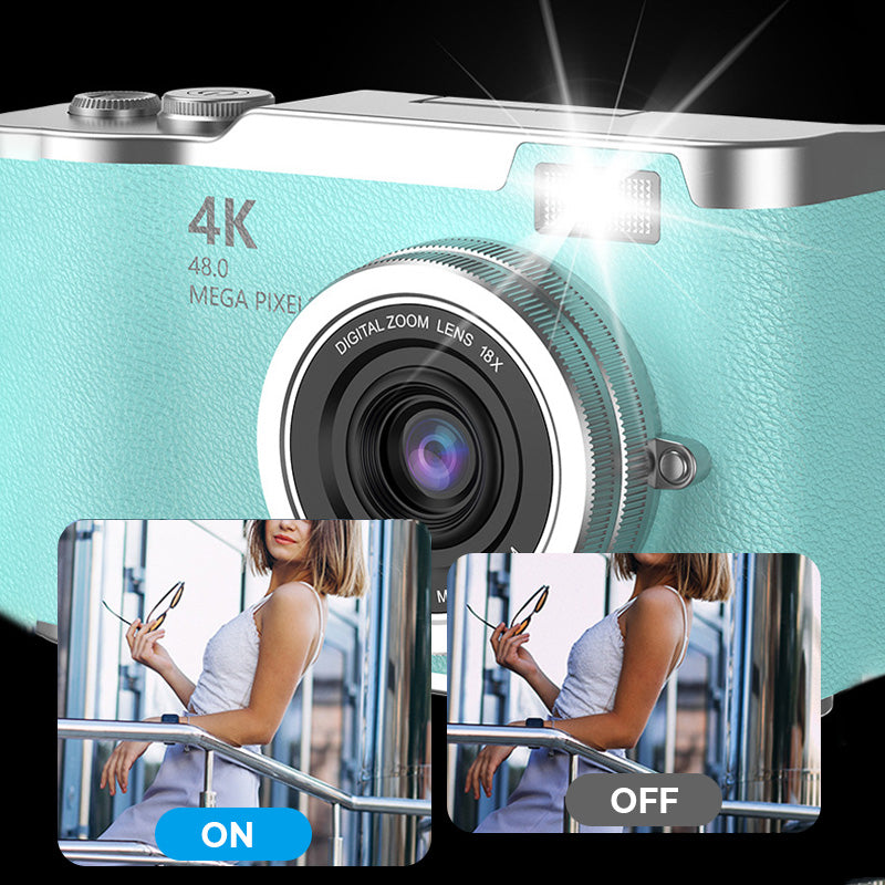 🥳2026 HOT SALE🥳💞50K+ SOLD!🎁💝 50% OFF! 4K Digital Camera with Flip Screen – Share clear photos with friends & family. Easy zoom, long battery life. A thoughtful gift for seniors. 🖼️🕊️