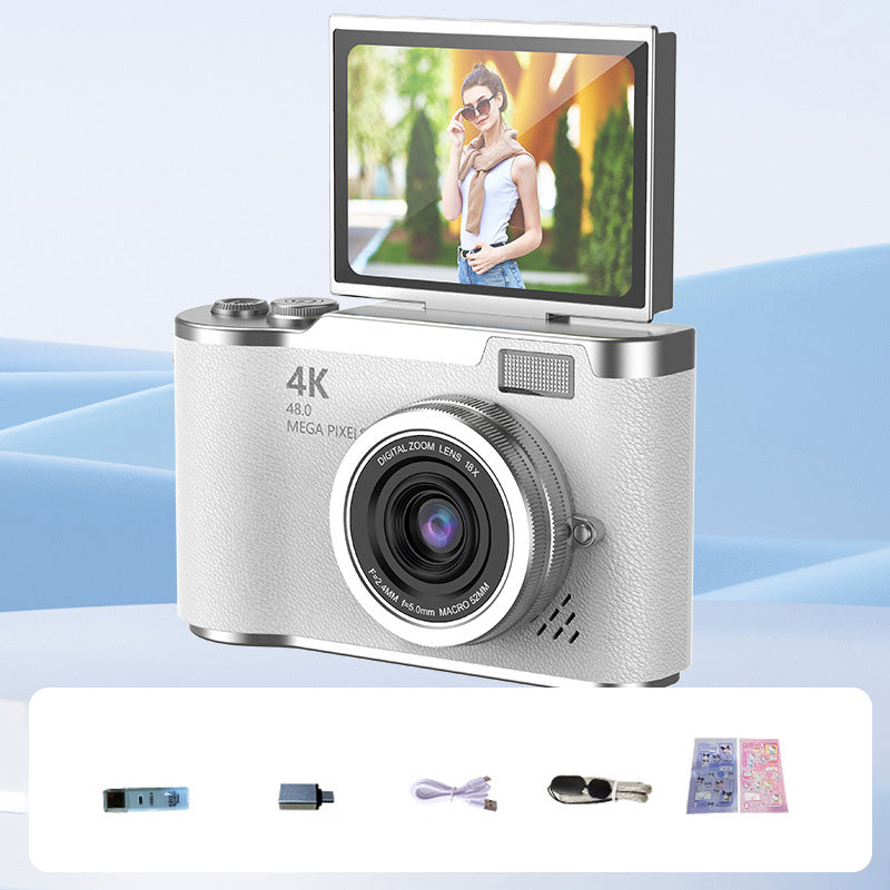 🥳2026 HOT SALE🥳💞50K+ SOLD!🎁💝 50% OFF! 4K Digital Camera with Flip Screen – Share clear photos with friends & family. Easy zoom, long battery life. A thoughtful gift for seniors. 🖼️🕊️