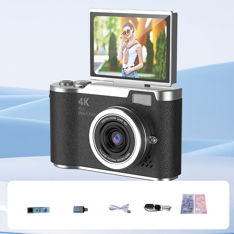 🥳2026 HOT SALE🥳💞50K+ SOLD!🎁💝 50% OFF! 4K Digital Camera with Flip Screen – Share clear photos with friends & family. Easy zoom, long battery life. A thoughtful gift for seniors. 🖼️🕊️