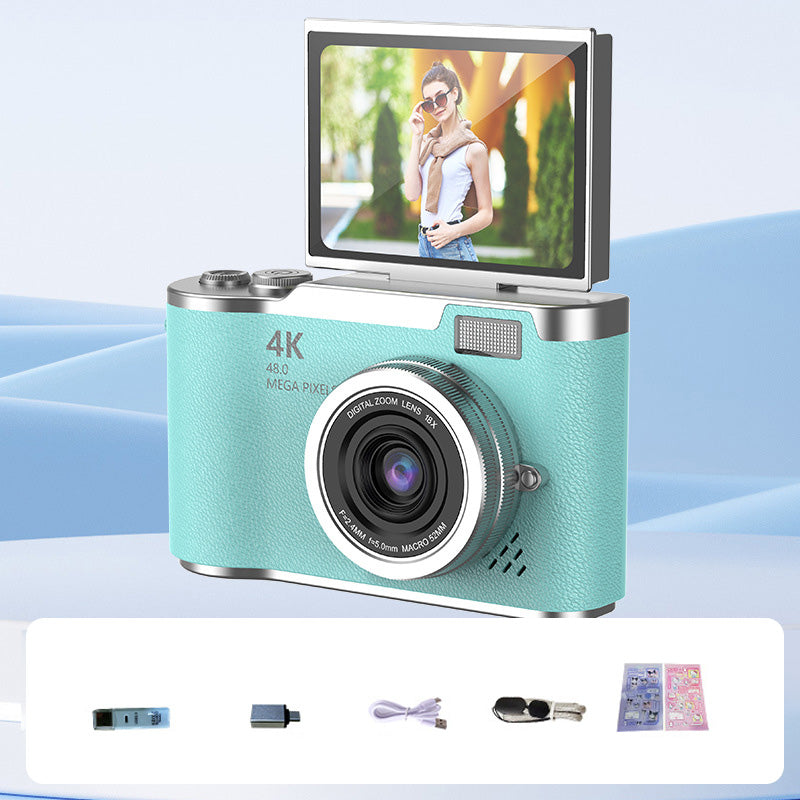 🥳2026 HOT SALE🥳💞50K+ SOLD!🎁💝 50% OFF! 4K Digital Camera with Flip Screen – Share clear photos with friends & family. Easy zoom, long battery life. A thoughtful gift for seniors. 🖼️🕊️